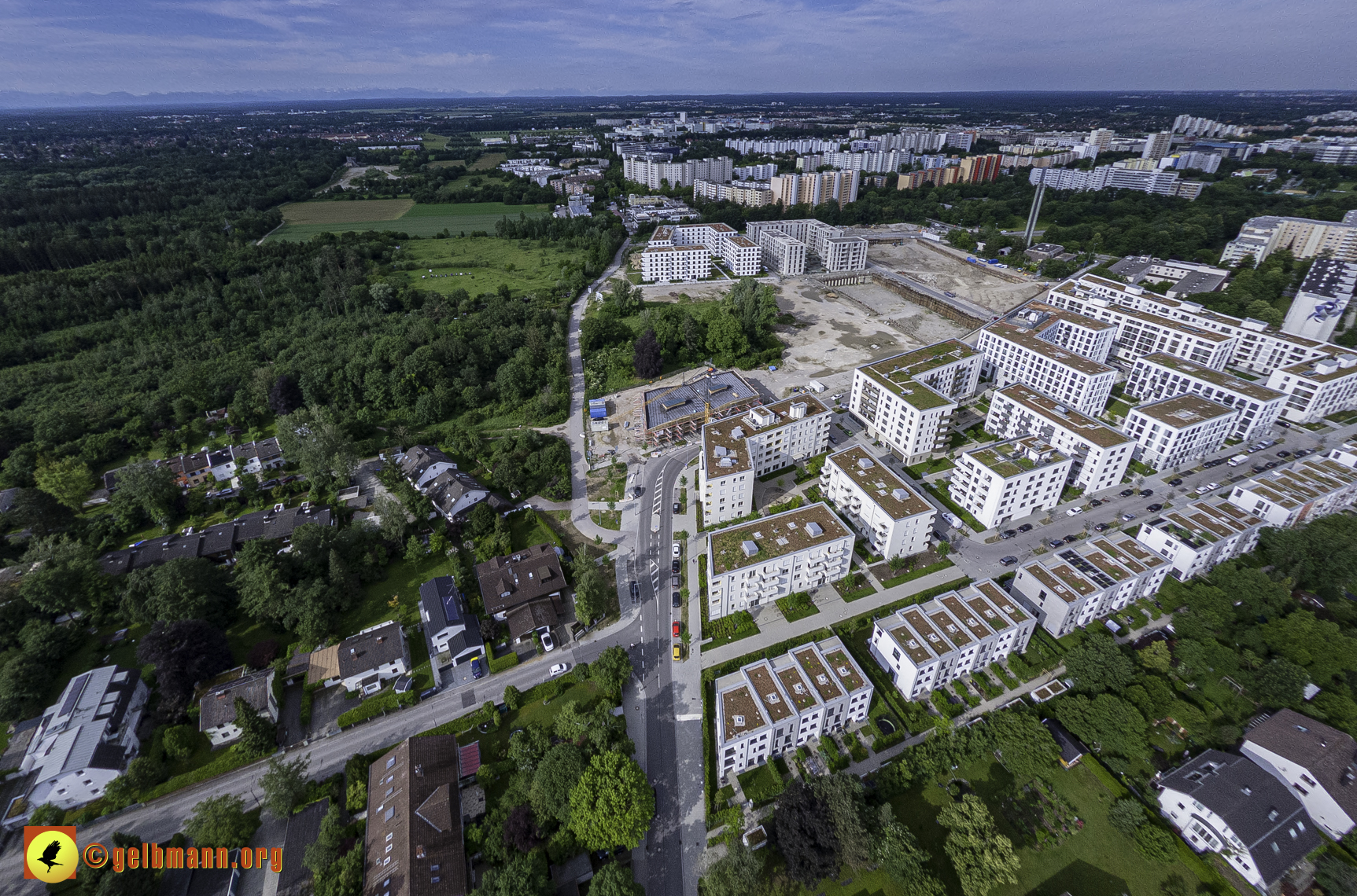 06.06.2024 - Luftbilder der Baustelle Alexisquartier und Pandion Verde in Neuperlach