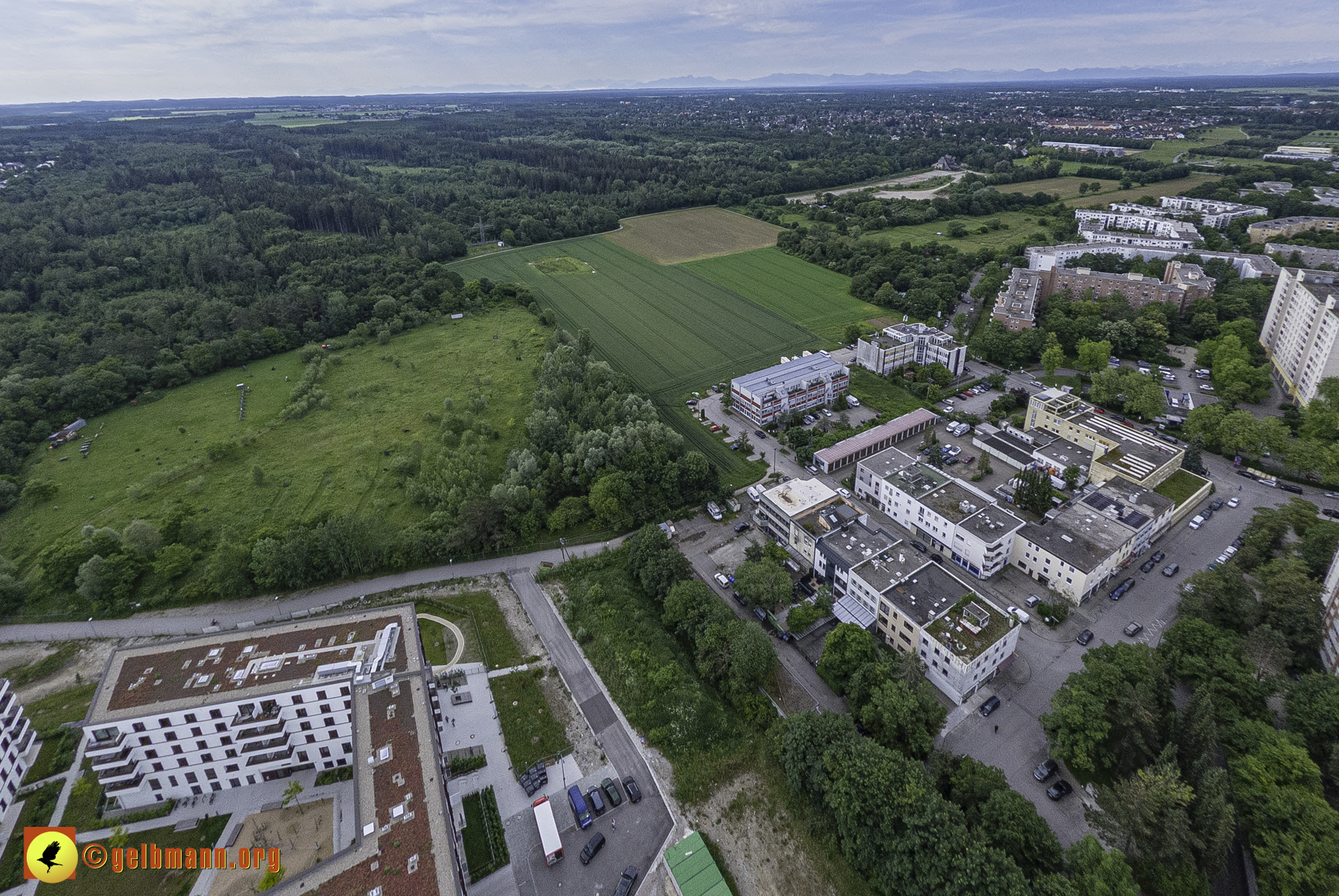 06.06.2024 - Luftbilder der Baustelle Alexisquartier und Pandion Verde in Neuperlach
