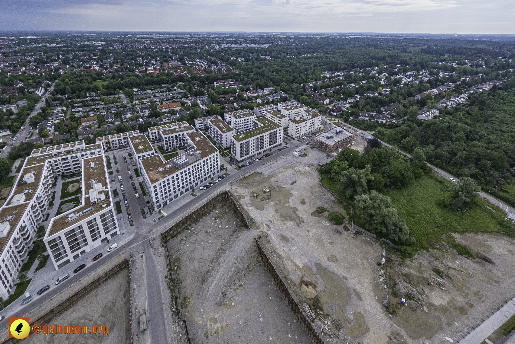06.06.2024 - Luftbilder der Baustelle Alexisquartier und Pandion Verde in Neuperlach