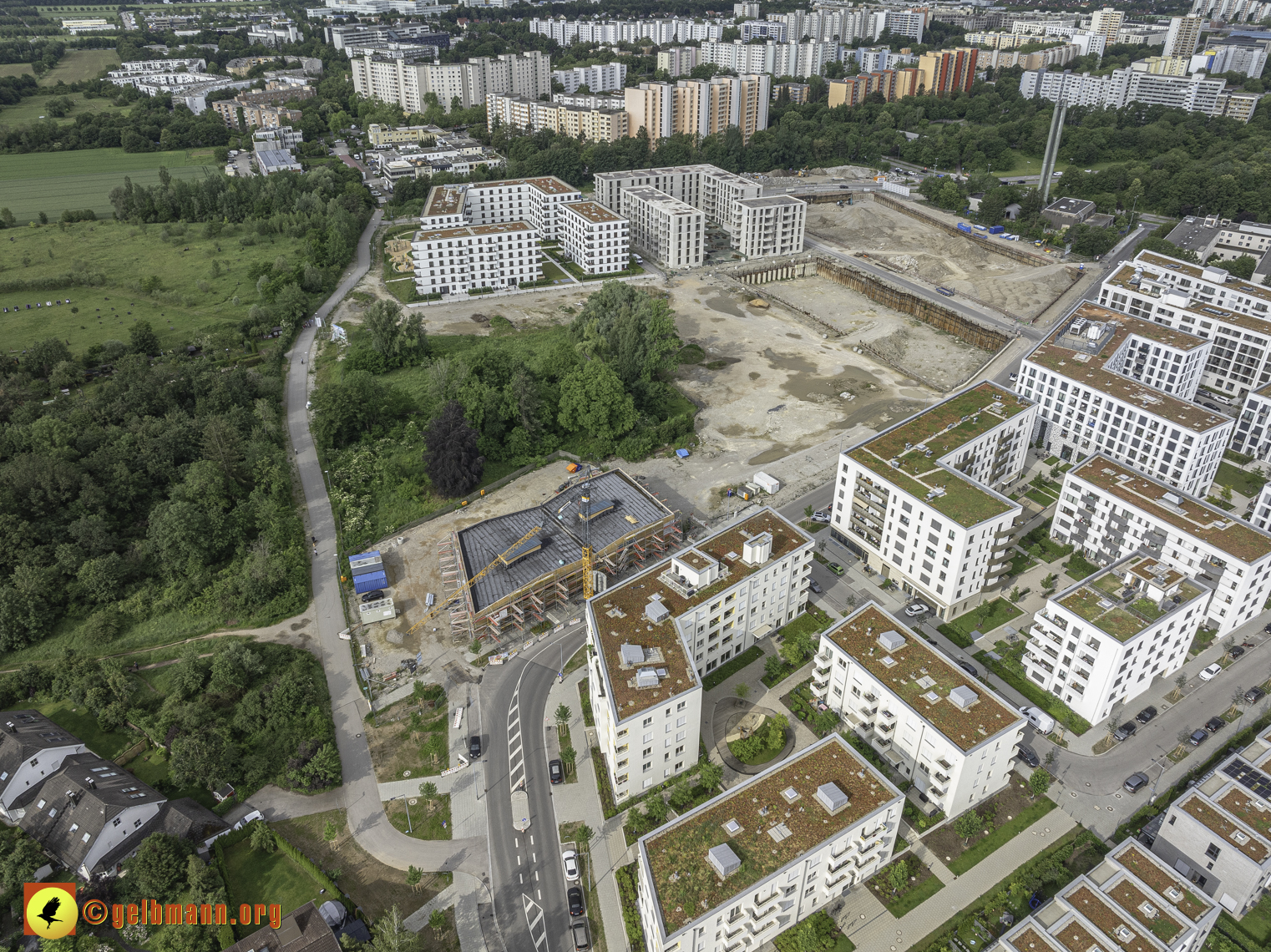 06.06.2024 - Baustelle Alexisquartier und PAndion Verde in Neuperlach