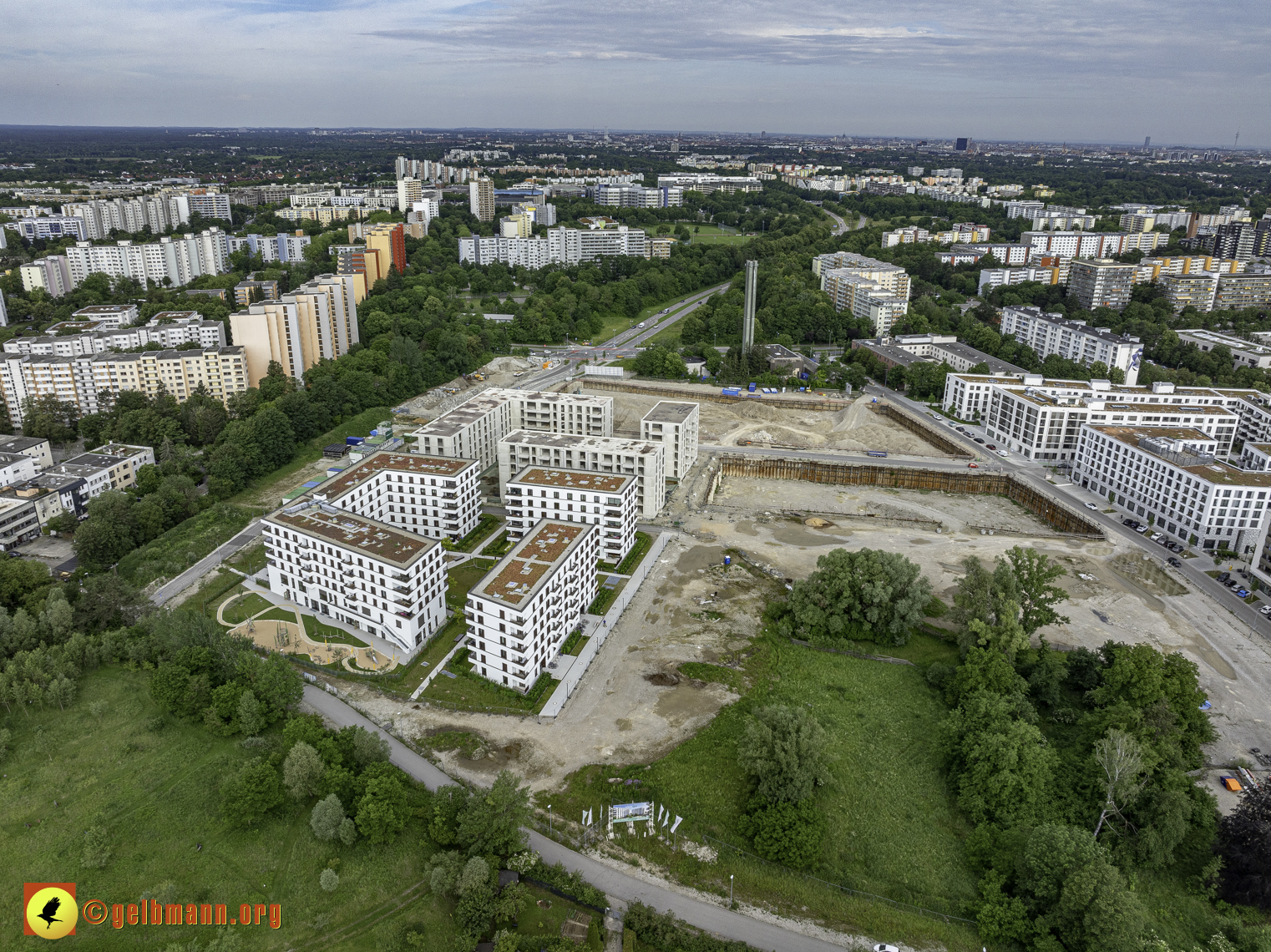06.06.2024 - Baustelle Alexisquartier und PAndion Verde in Neuperlach