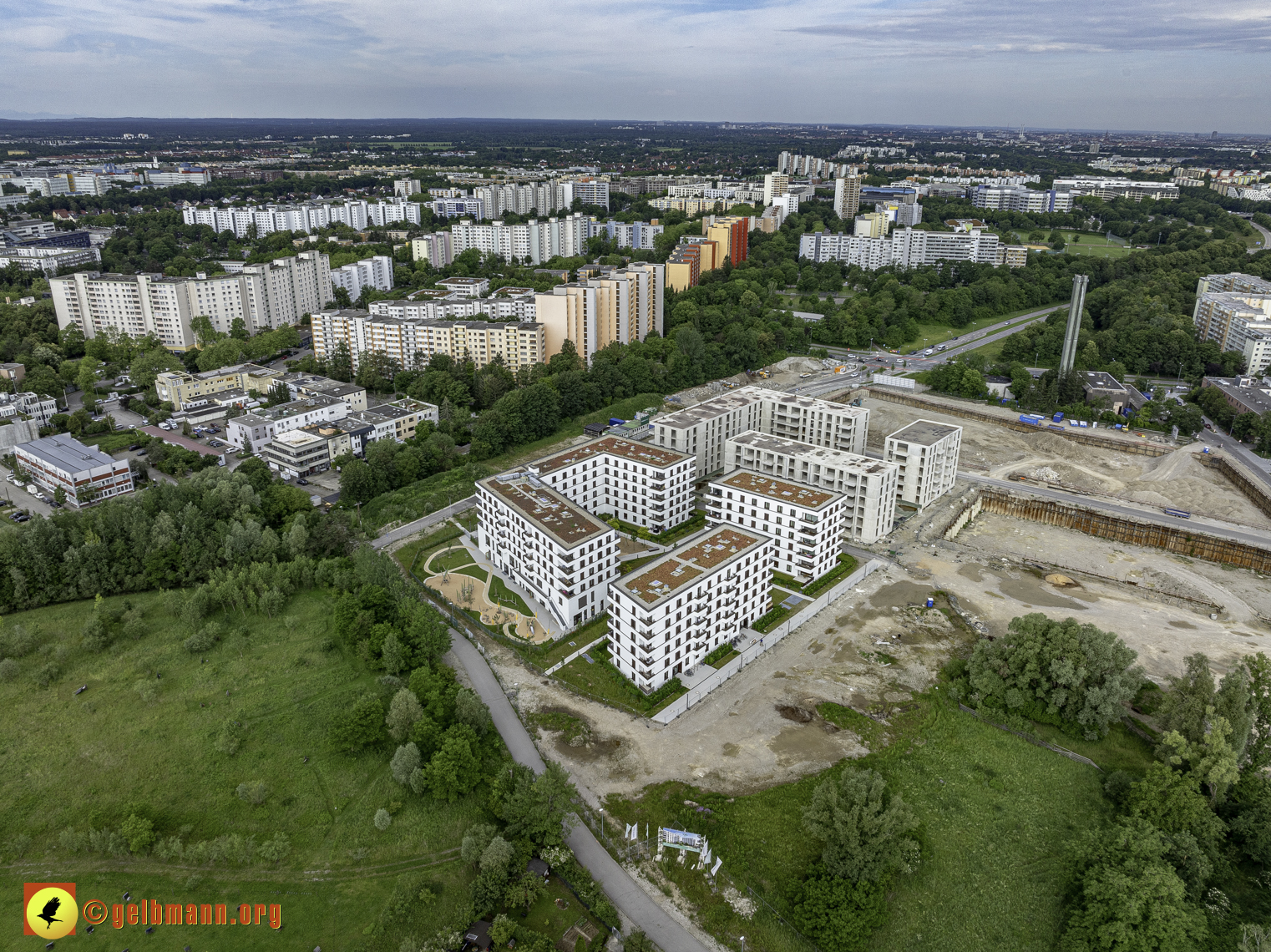 06.06.2024 - Baustelle Alexisquartier und PAndion Verde in Neuperlach