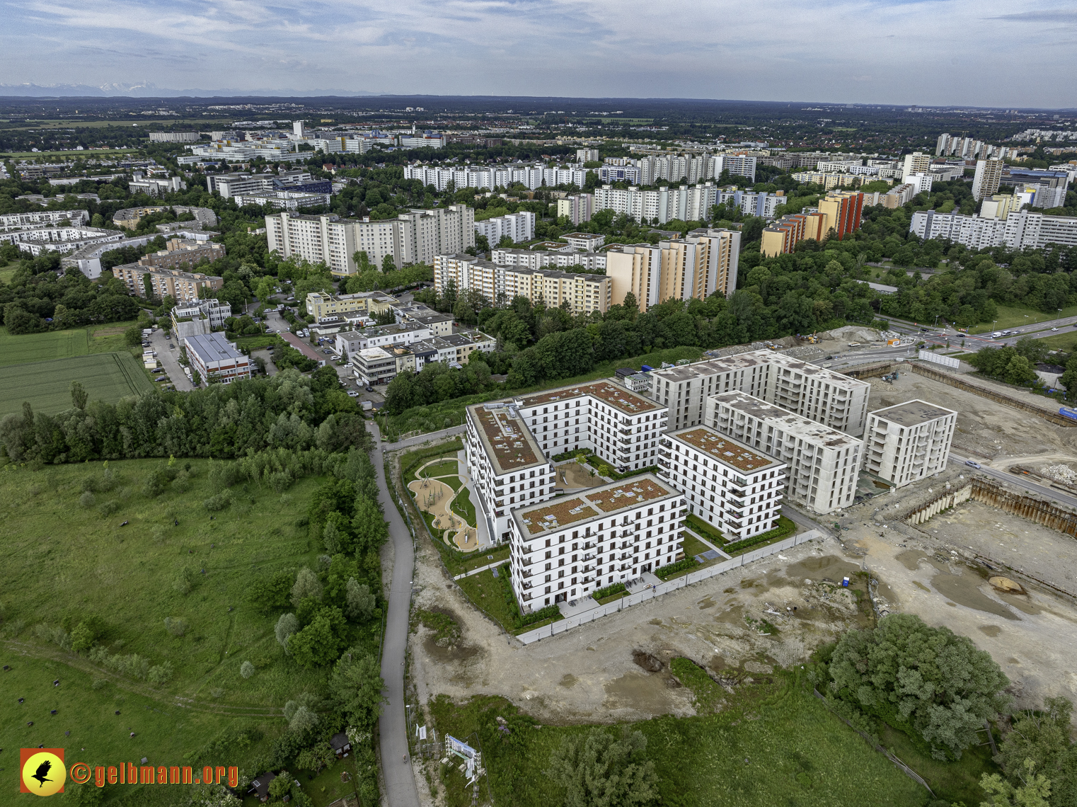 06.06.2024 - Baustelle Alexisquartier und PAndion Verde in Neuperlach