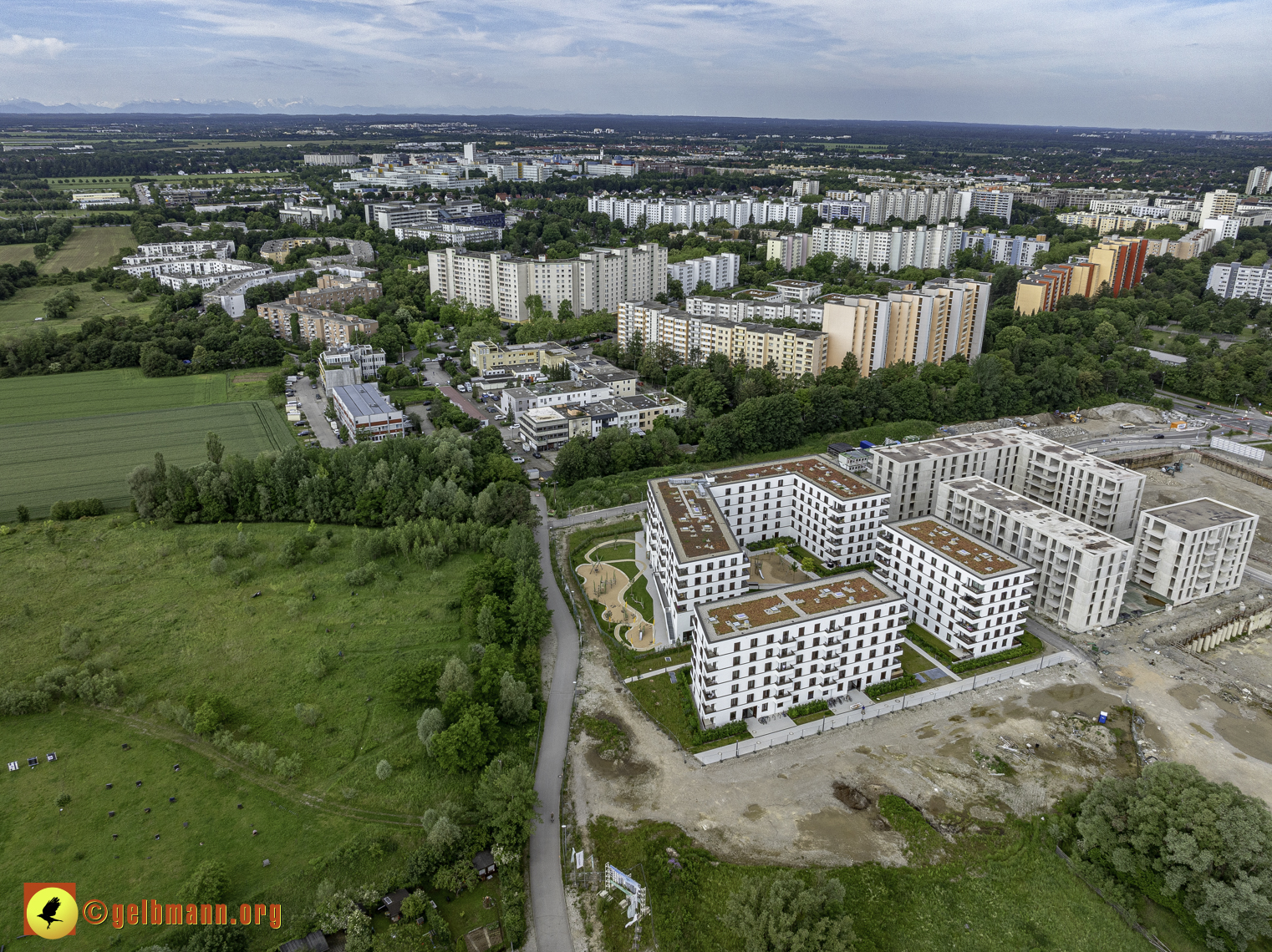 06.06.2024 - Baustelle Alexisquartier und PAndion Verde in Neuperlach