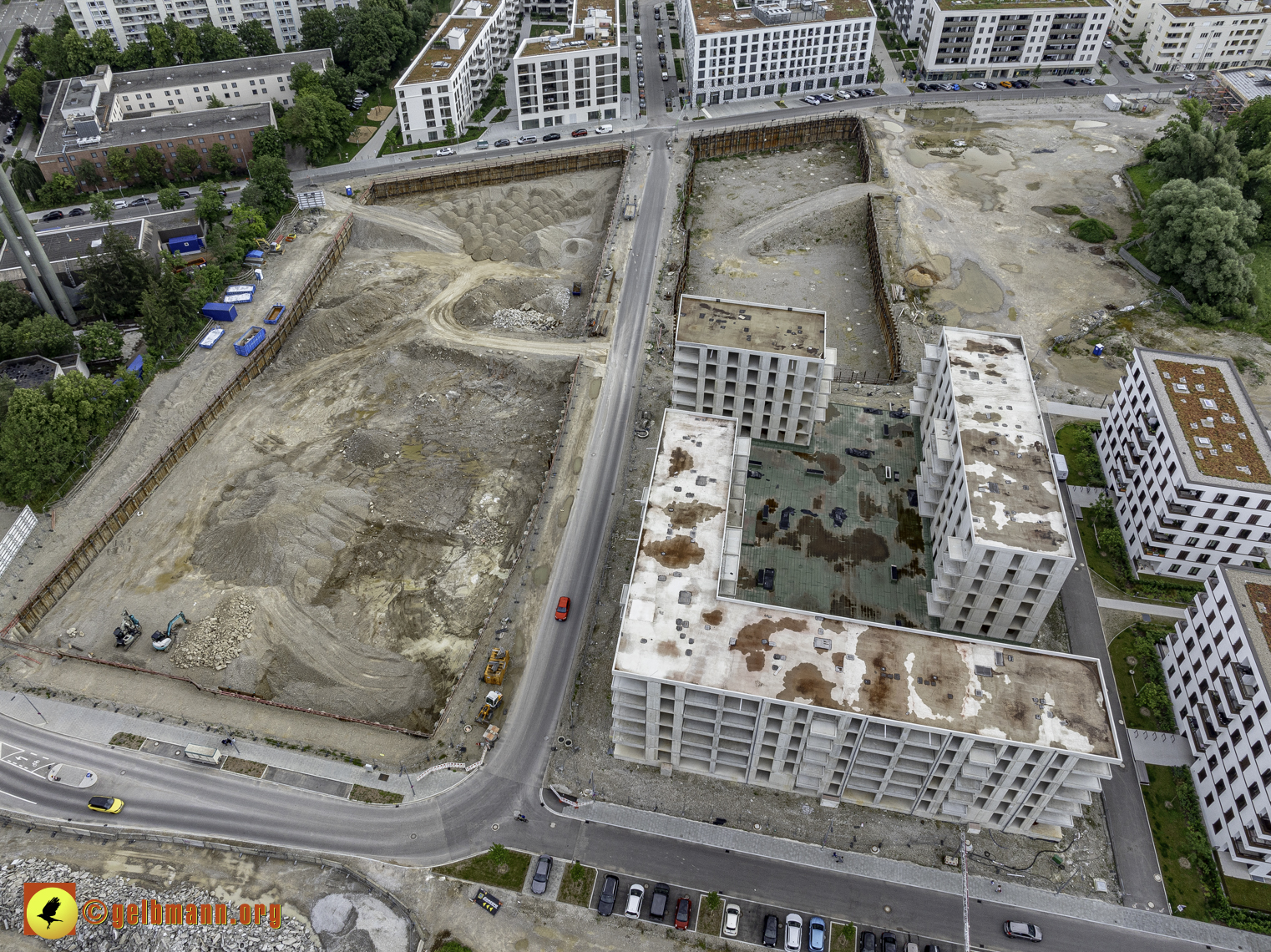 06.06.2024 - Baustelle Alexisquartier und PAndion Verde in Neuperlach
