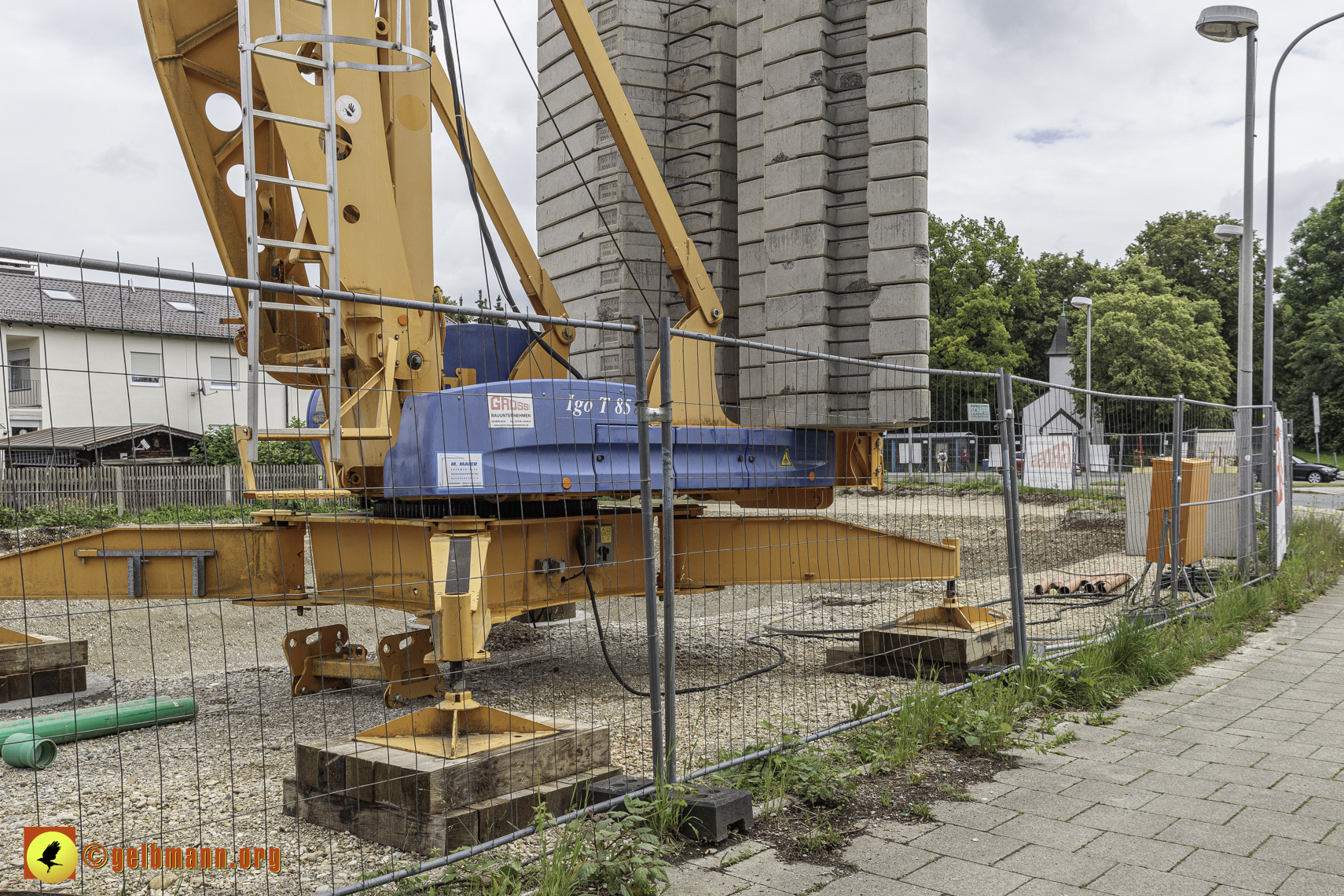 10.06.2024 - Bilder der Baustelle MONACO an der Heinrich-Wieland/Ecke Corinthstrasse in Neuperlach