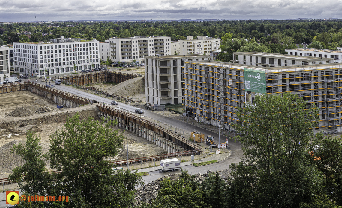 03.07.2024 - Baustelle Alexisquartier und Pandion Verde in Neuperlach