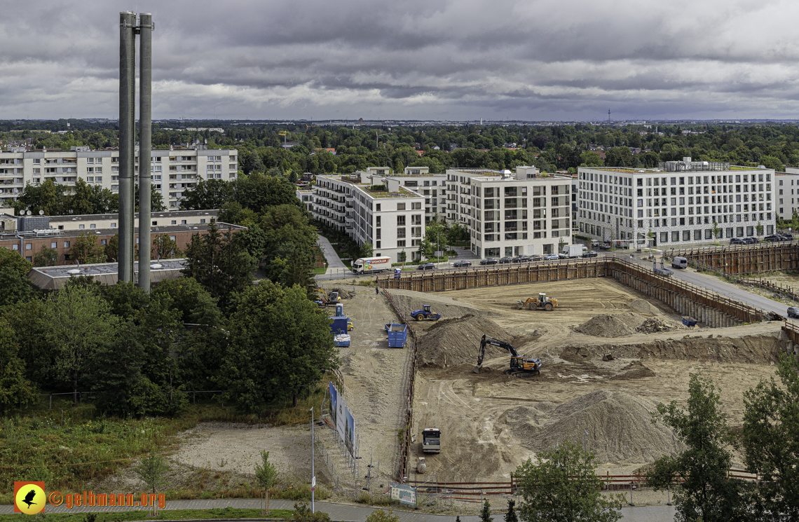 03.07.2024 - Baustelle Alexisquartier und Pandion Verde in Neuperlach