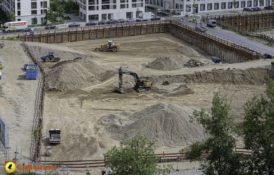 03.07.2024 - Baustelle Alexisquartier und Pandion Verde in Neuperlach