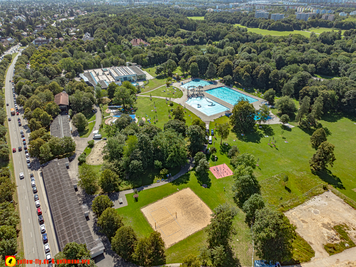 06.08.2024 - die Geothermiebaustelle am Michaelibad in Berg am Laim