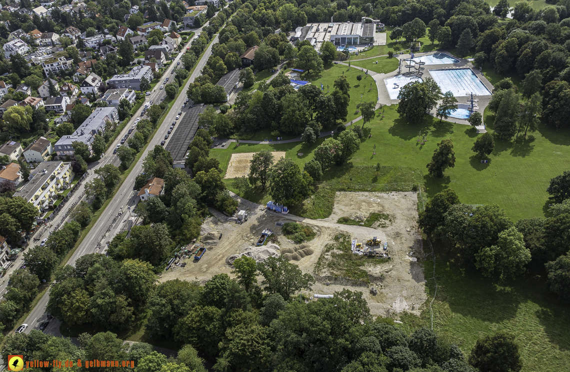 22.08.2024 - der Ostpark und die Geothermiebaustelle in Neuperlach