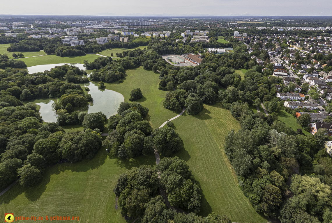 22.08.2024 - der Ostpark und die Geothermiebaustelle in Neuperlach