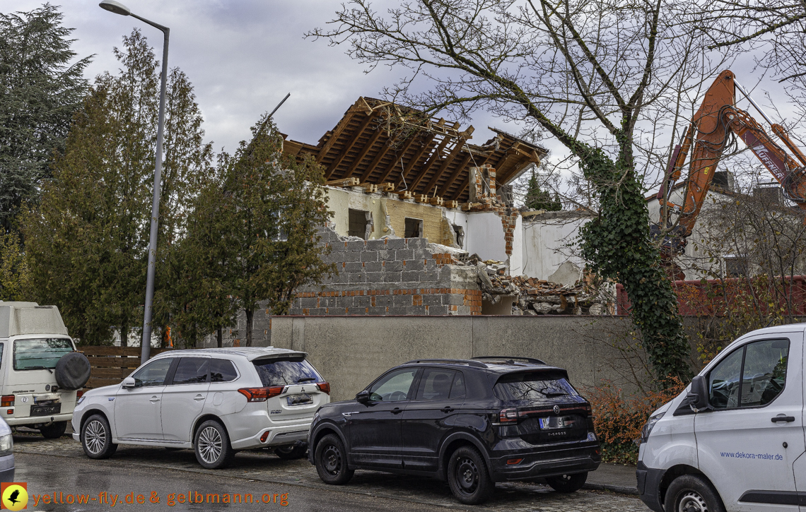 26.11.2024 - Baustelle in der Niederalmstraße Ecke Hugo-Lang-Bogen in Neuperlach