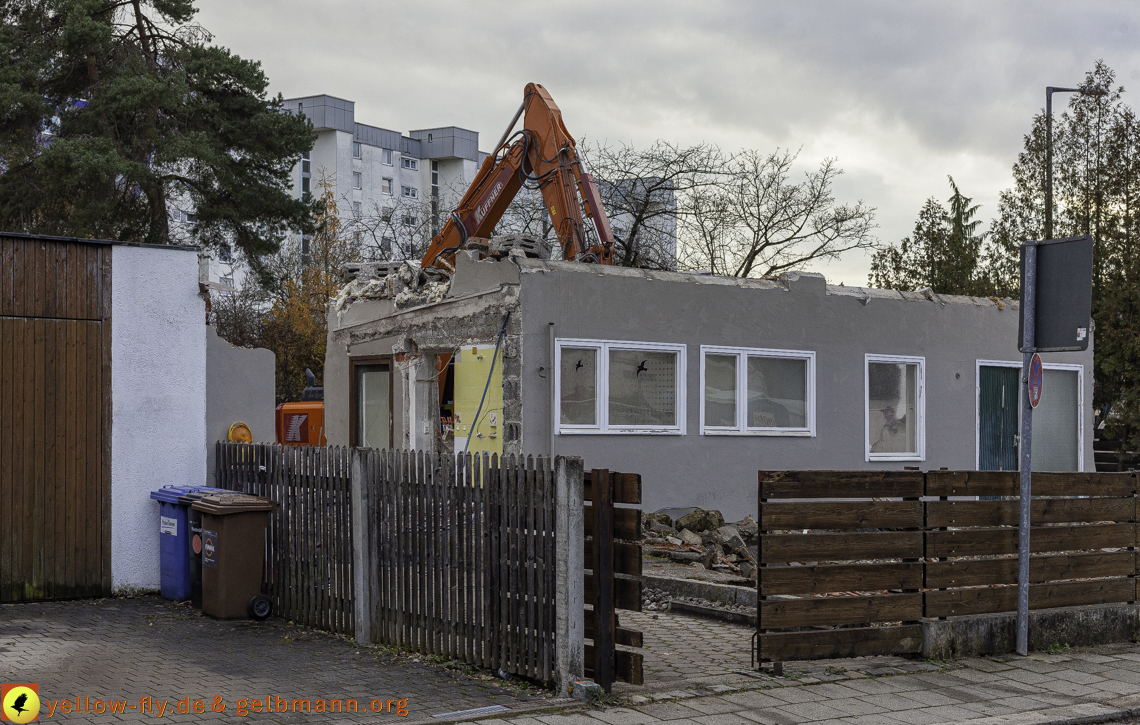 26.11.2024 - Baustelle in der Niederalmstraße Ecke Hugo-Lang-Bogen in Neuperlach