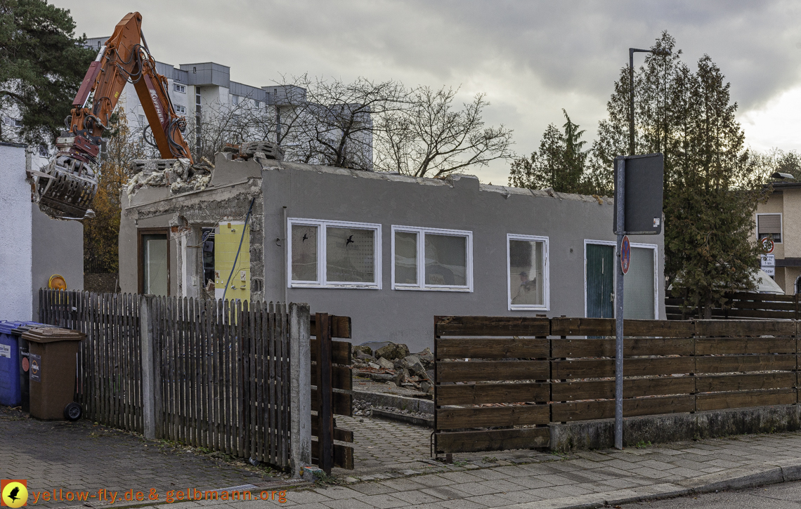 26.11.2024 - Baustelle in der Niederalmstraße Ecke Hugo-Lang-Bogen in Neuperlach