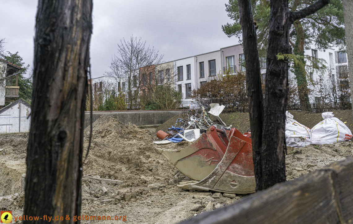 28.11.2024 - Baustelle in der Niederalmstraße Ecke Hugo-Lang-Bogen in Neuperlach