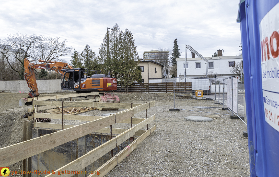 07.12.2024 - Baustelle in der Niederalmstraße Ecke Hugo-Lang-Bogen in Neuperlach