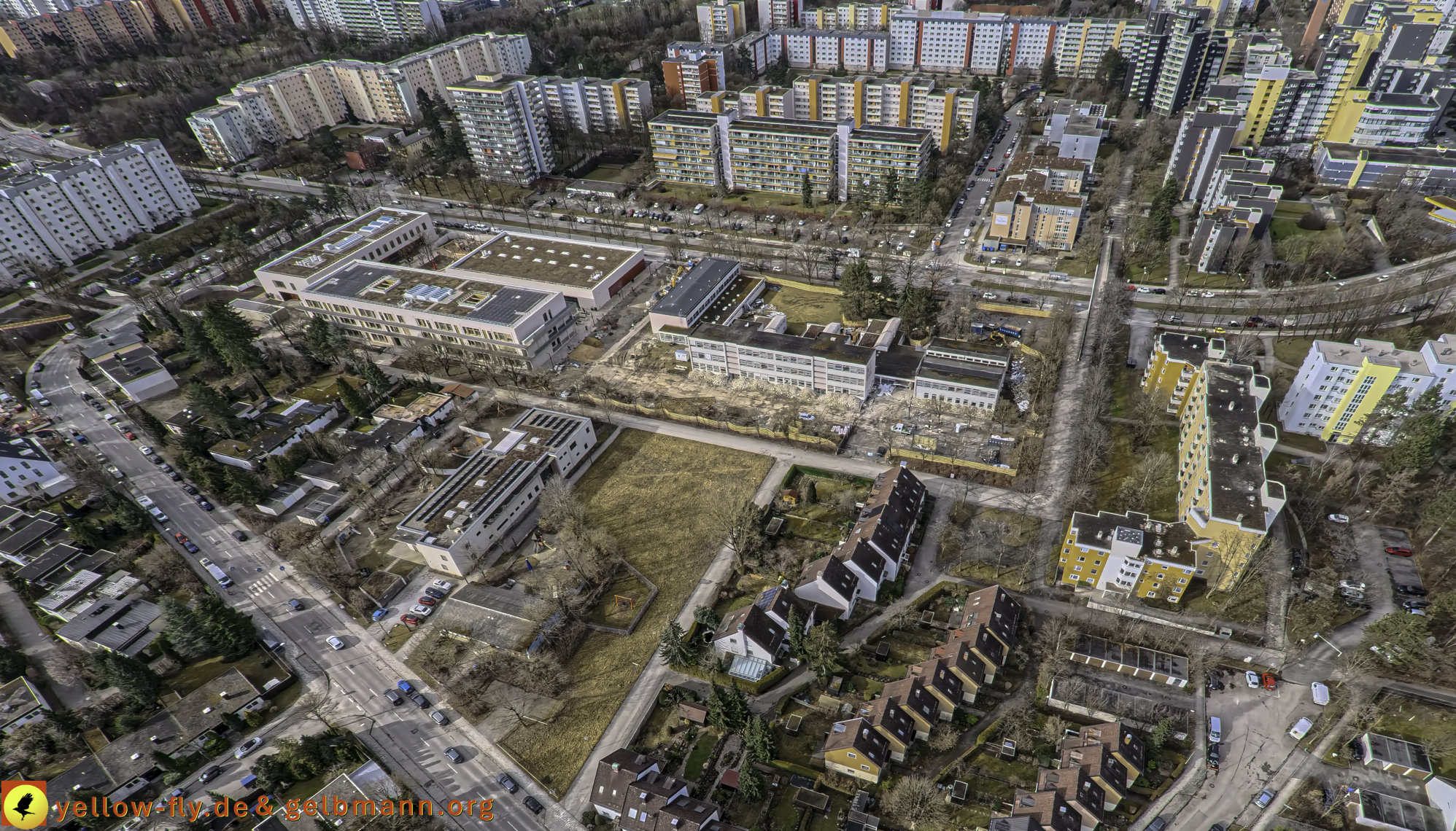 27.02.2025 - Abriss der Grundschule am Karl-Marx-Ring in Neuperlach