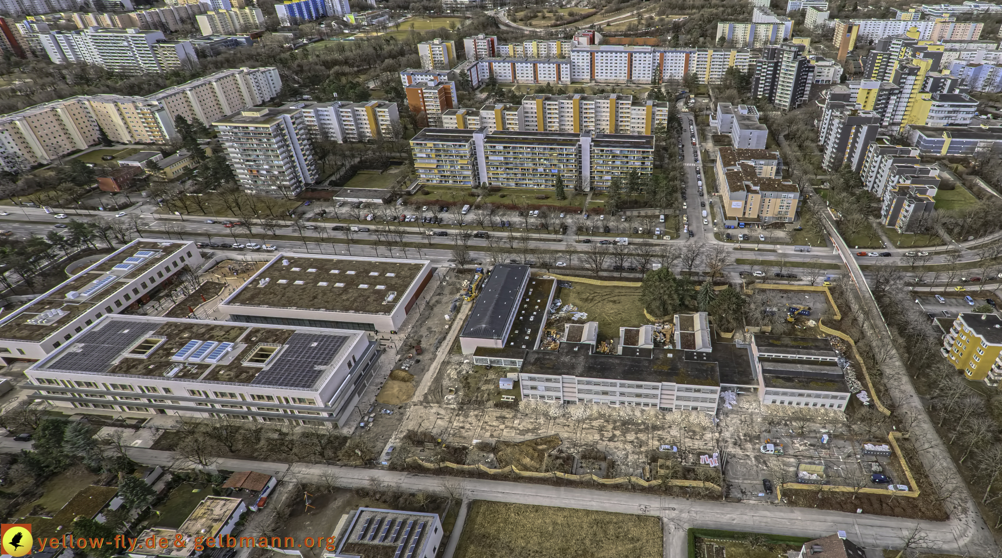 27.02.2025 - Abriss der Grundschule am Karl-Marx-Ring in Neuperlach