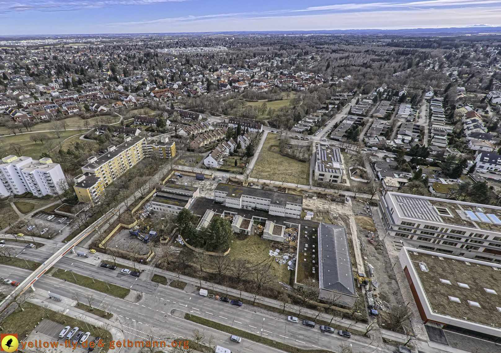 27.02.2025 - Abriss der Grundschule am Karl-Marx-Ring in Neuperlach