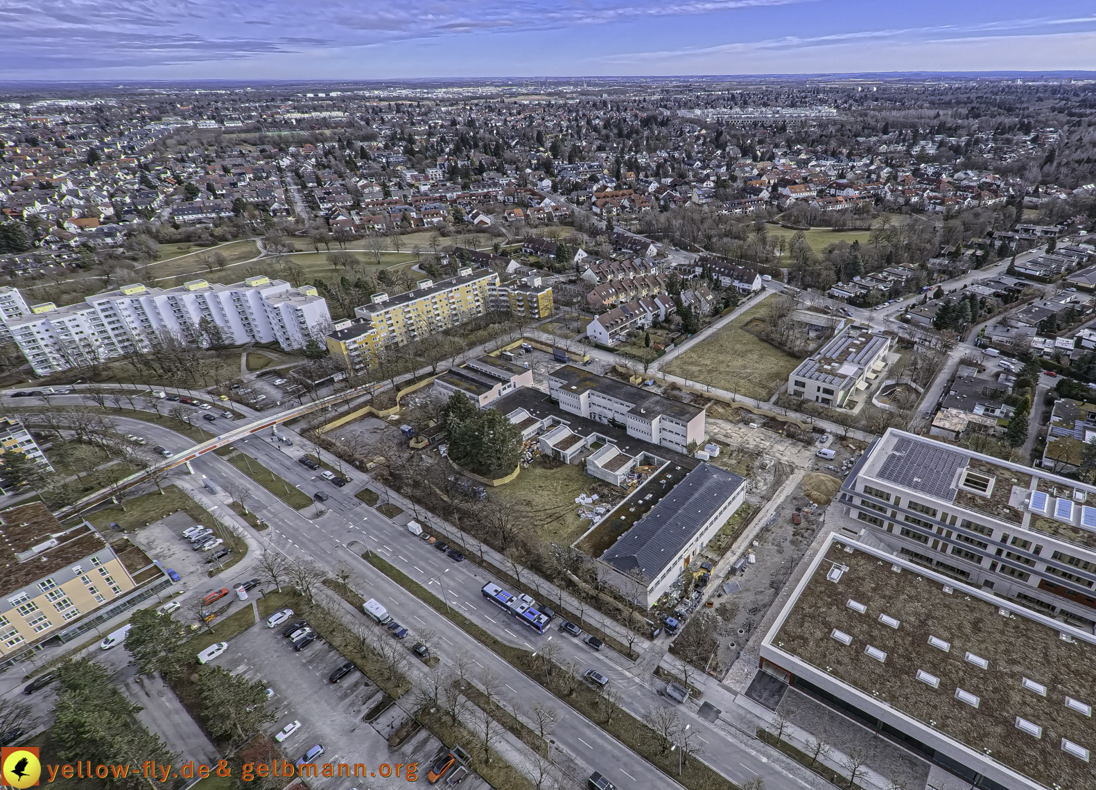 27.02.2025 - Abriss der Grundschule am Karl-Marx-Ring in Neuperlach