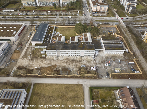 27.02.2025 - Baustelle zur Grundschule am Karl-Marx-Ring in Neuperlach