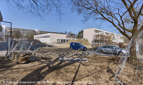 07.03.2025 - Baustelle zur Grundschule am Karl-Marx-Ring in Neuperlach