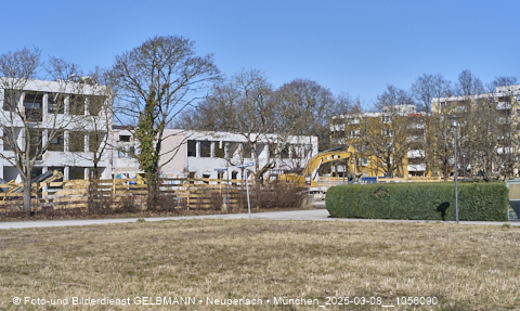 08.03.2025 - Baustelle zur Grundschule am Karl-Marx-Ring in Neuperlach