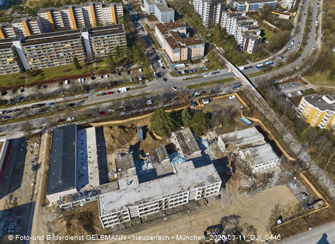 11.03.2025 - Baustelle zur Grundschule am Karl-Marx-Ring in Neuperlach