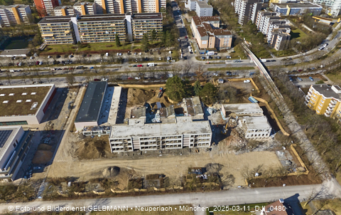 11.03.2025 - Baustelle zur Grundschule am Karl-Marx-Ring in Neuperlach