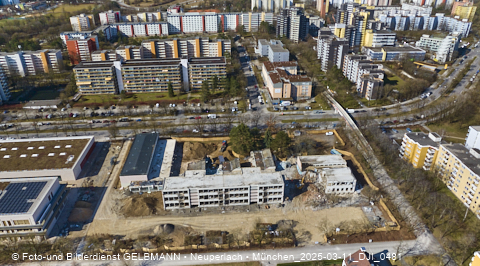 11.03.2025 - Baustelle zur Grundschule am Karl-Marx-Ring in Neuperlach