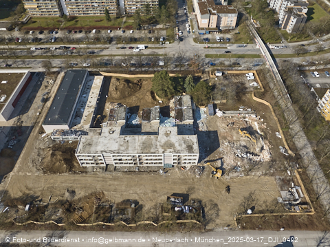 17.03.2025 - Baustelle zur Grundschule am Karl-Marx-Ring in Neuperlach