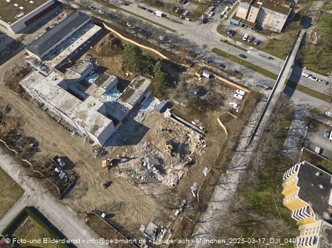 17.03.2025 - Baustelle zur Grundschule am Karl-Marx-Ring in Neuperlach