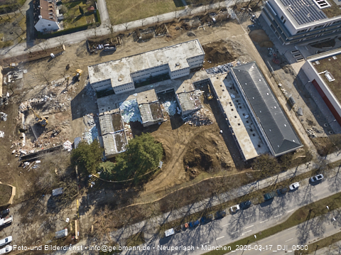 17.03.2025 - Baustelle zur Grundschule am Karl-Marx-Ring in Neuperlach