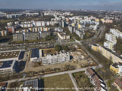 17.03.2025 - Baustelle zur Grundschule am Karl-Marx-Ring in Neuperlach