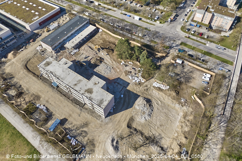 04.04.2025 - Baustelle zur Grundschule am Karl-Marx-Ring in Neuperlach