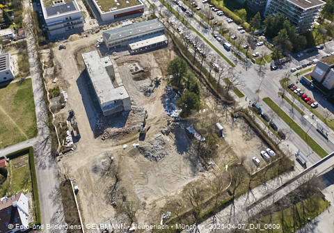 07.04.2025 - Baustelle zur Grundschule am Karl-Marx-Ring in Neuperlach