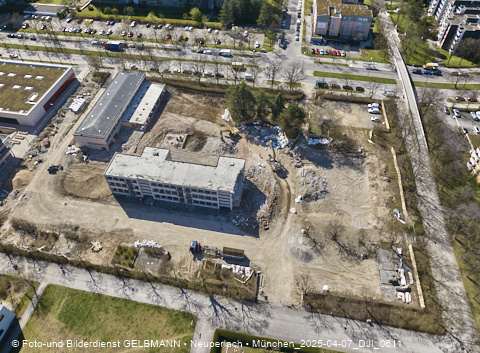 07.04.2025 - Baustelle zur Grundschule am Karl-Marx-Ring in Neuperlach