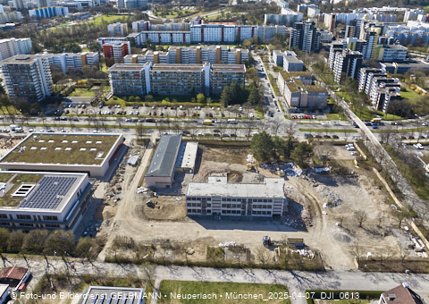 07.04.2025 - Baustelle zur Grundschule am Karl-Marx-Ring in Neuperlach