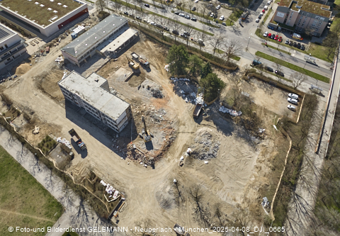08.04.2025 - Baustelle zur Grundschule am Karl-Marx-Ring in Neuperlach