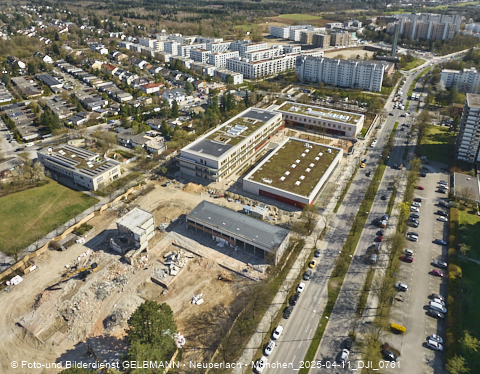 11.04.2025 - Baustelle zur Grundschule am Karl-Marx-Ring in Neuperlach