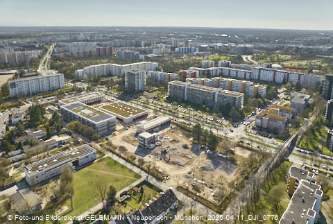 11.04.2025 - Baustelle zur Grundschule am Karl-Marx-Ring in Neuperlach