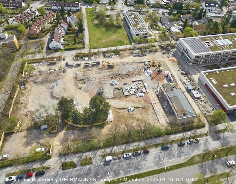 16.04.2025 - Baustelle zur Grundschule am Karl-Marx-Ring in Neuperlach