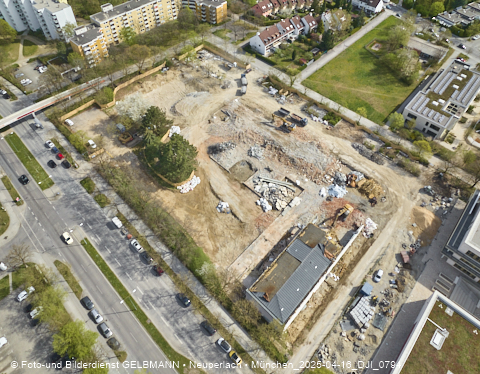 16.04.2025 - Baustelle zur Grundschule am Karl-Marx-Ring in Neuperlach