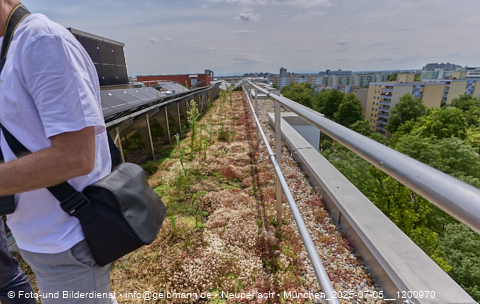 05.07.2025 - Dachbegehung mit der Münchner Wohnen am Karl-Marx-Ring 11-21 in Neuperlach