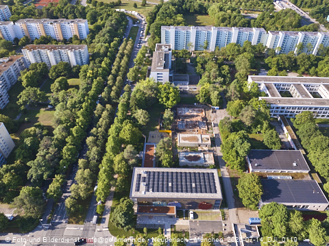 14.07.2025 - Abrissarbeiten des alten Kindergartens an der Heinrich-Wieland-Straße 3 in Neuperlach
