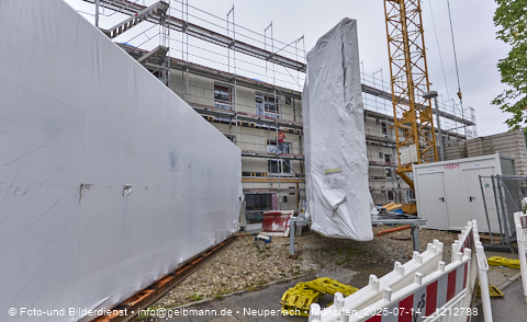 14.07.2025 - Baustelle MONACO an der Heinrich-Wieland-Strasse in Neuperlach