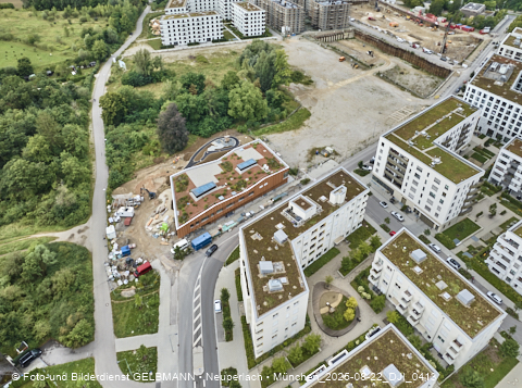 Luftbilder der Baustelle Alexisquartier in Neuperlach
