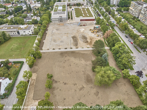 22.08.2025 - Baustelle zur Grundschule am Karl-Marx-Ring in Neuperlach