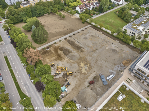 22.08.2025 - Baustelle zur Grundschule am Karl-Marx-Ring in Neuperlach